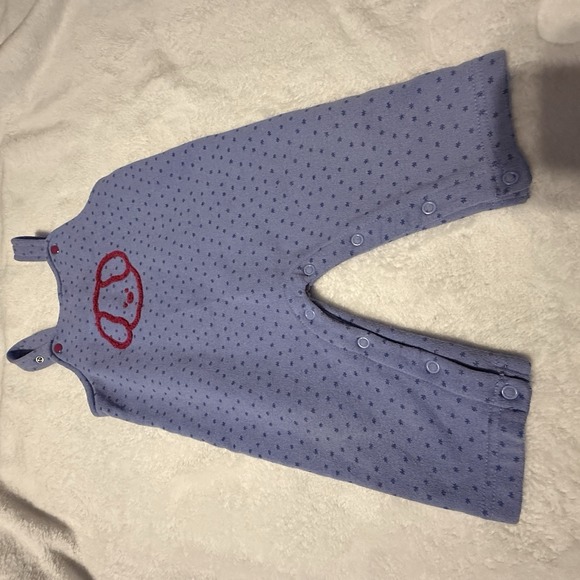 Simply Basic Girls VTG Overalls Bibs Size 12 Months Dog Polkadots‎ - Picture 3 of 8